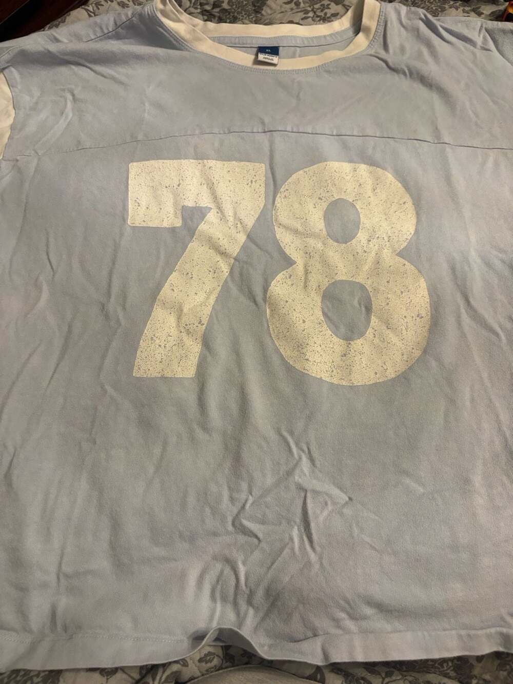 Old Navy Mesh Jersey Football Top Size XL Blue 78